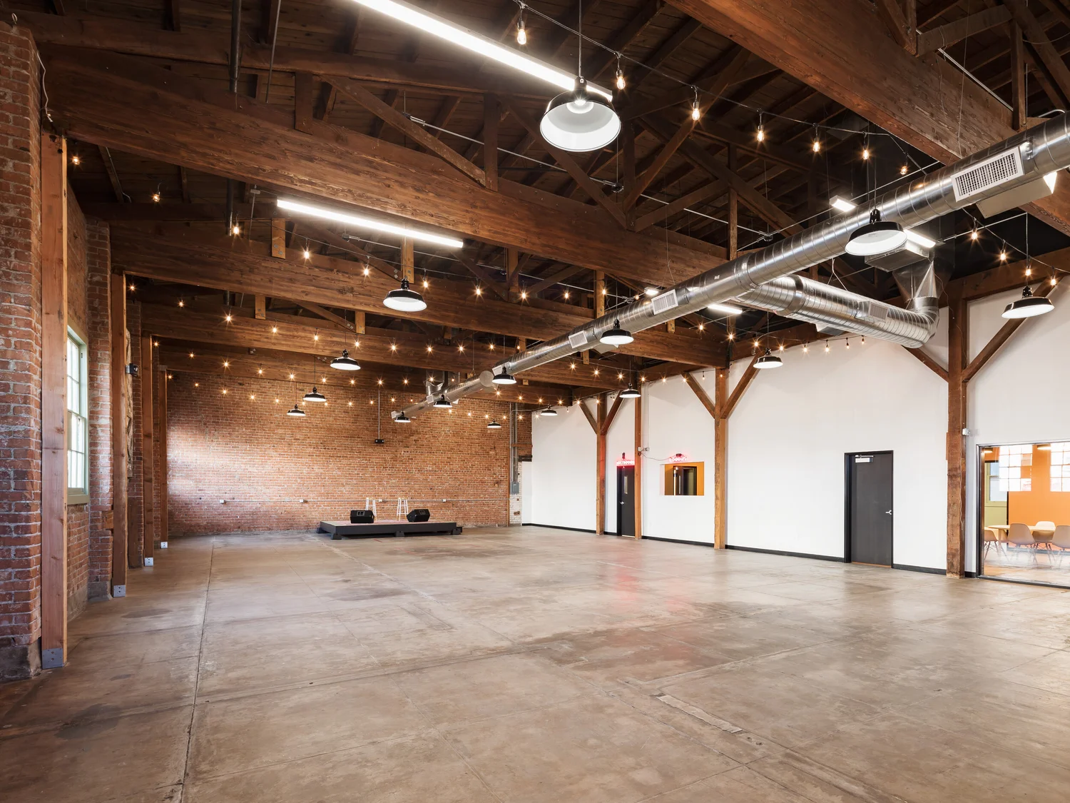 The Big Room set with rows of seating