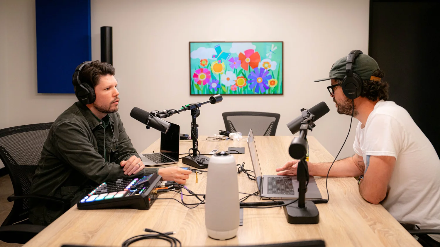 The Conference Room podcast setup